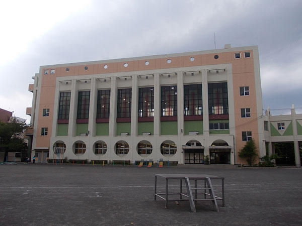 写真　小松川小学校のチューリップ