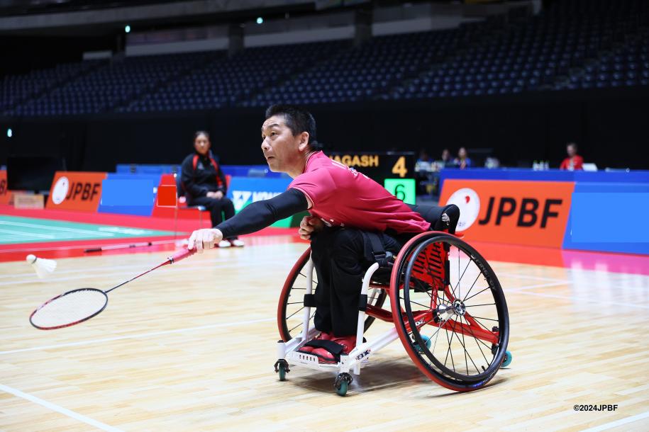 試合中の長島選手