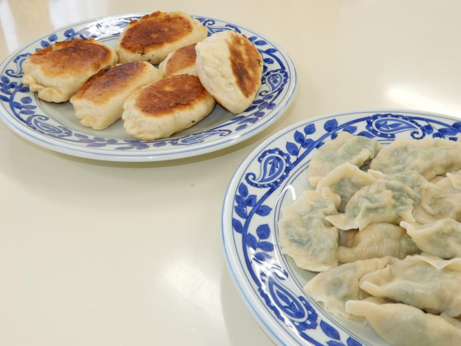 完成した餃子