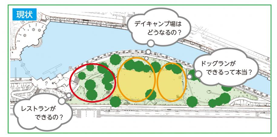新左近川親水公園現状図