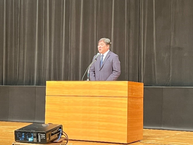 写真：斉藤区長による冒頭挨拶
