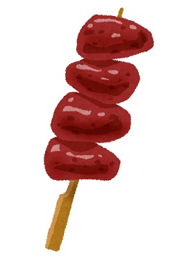 焼き鳥のレバーの画像