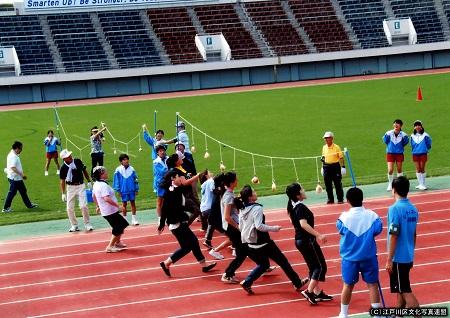 写真　天然芝の江戸川区陸上競技場3