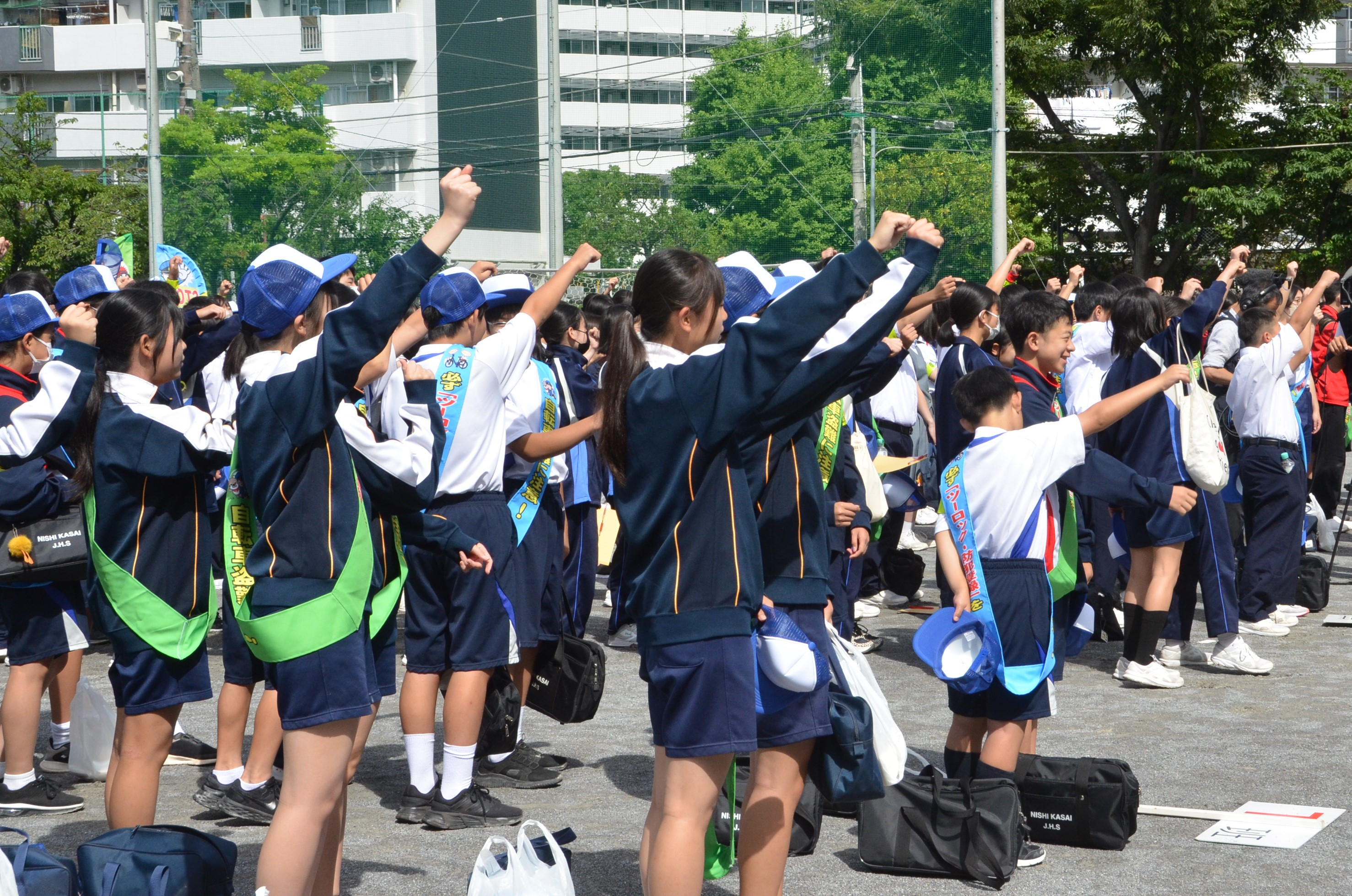 「盗難自転車なくし隊」として集まった区民の方々