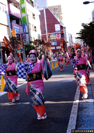 写真　花笠踊り必見　小松川平井ふるさとまつり4