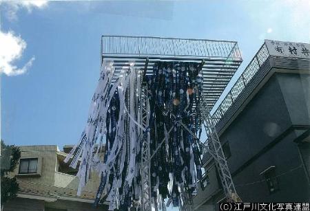 写真　浴衣地たなびく村井染工場4