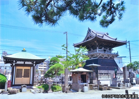 写真　江戸の鐘　昇覚寺の鐘楼3