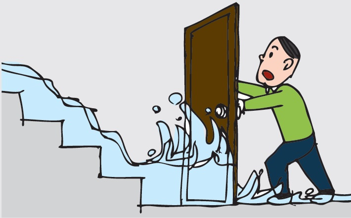 水圧でドアが開かない