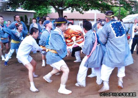 写真　江戸から伝わる篠崎本郷の獅子もみ2