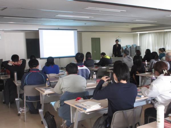 初級パラスポーツ指導員養成講習会、講義の様子