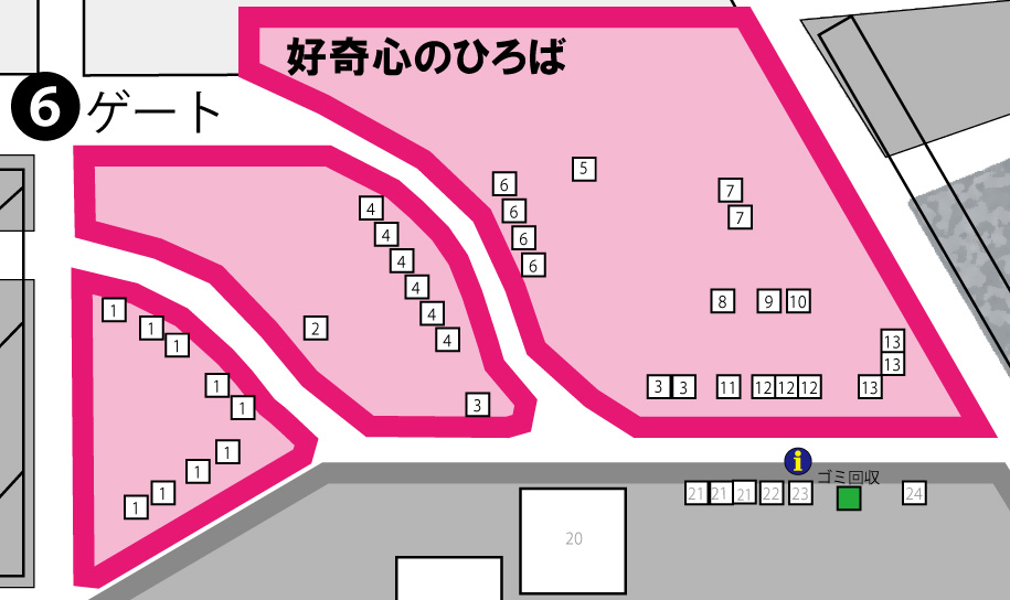好奇心のひろば　マップ