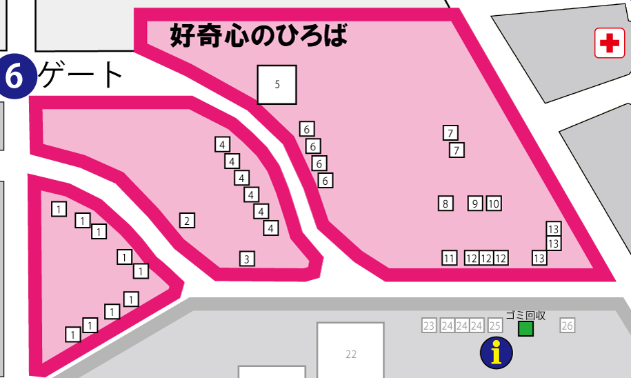 好奇心のひろば　マップ