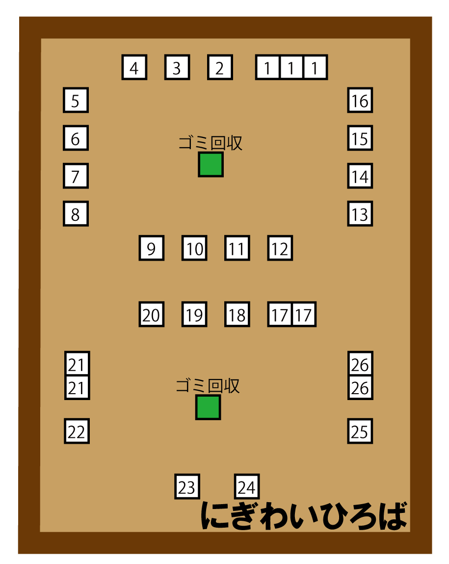 にぎわいひろば　マップ