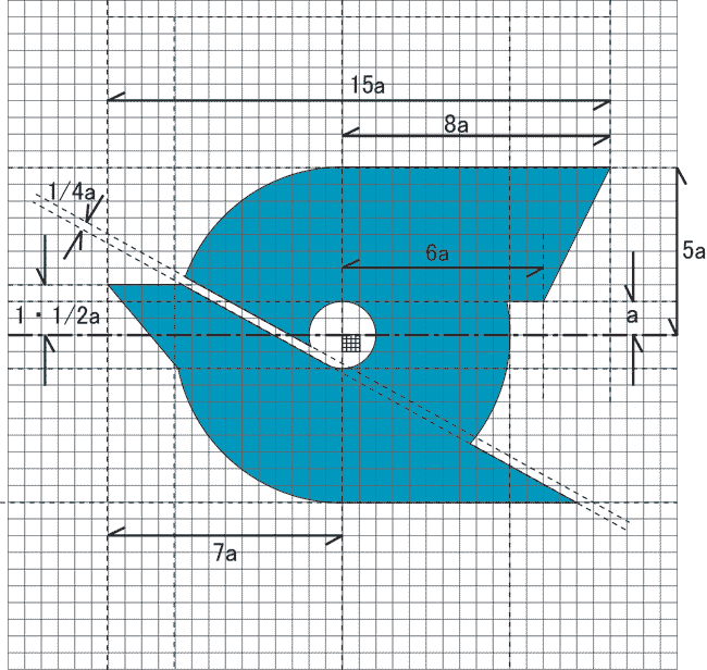 図　区の紋章の作図要領