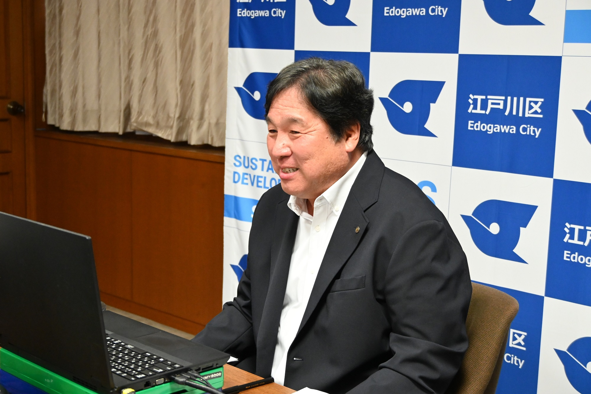 オンラインで都知事と直接意見交換する区長