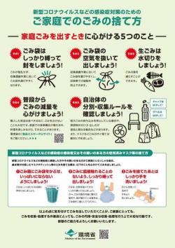 画像：家庭でのごみの捨て方のチラシ