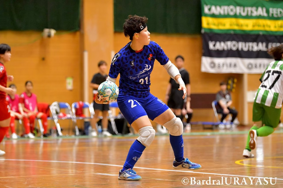 競技中の國島選手