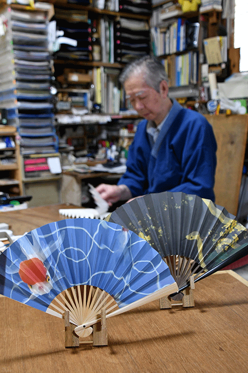 「江戸扇子」が出荷最盛期