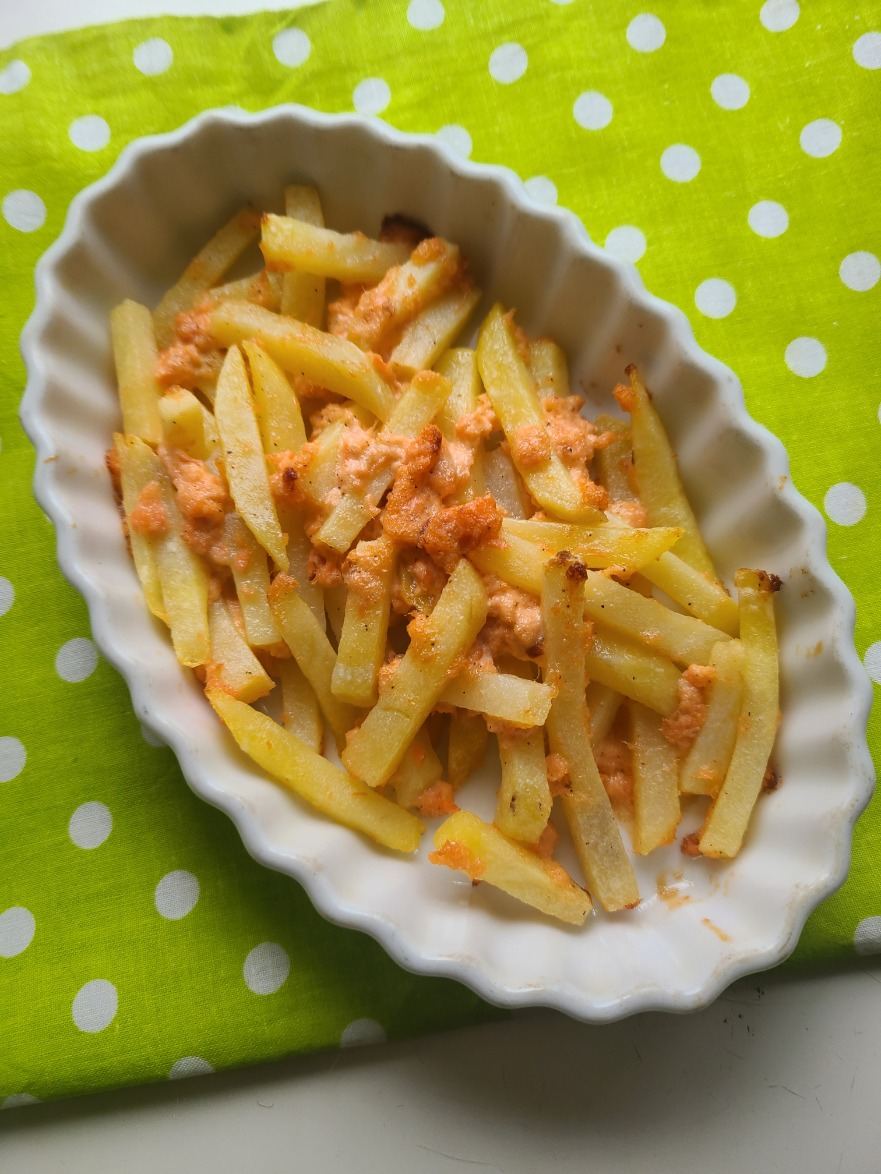 冷凍ポテトの鮭マヨ焼き