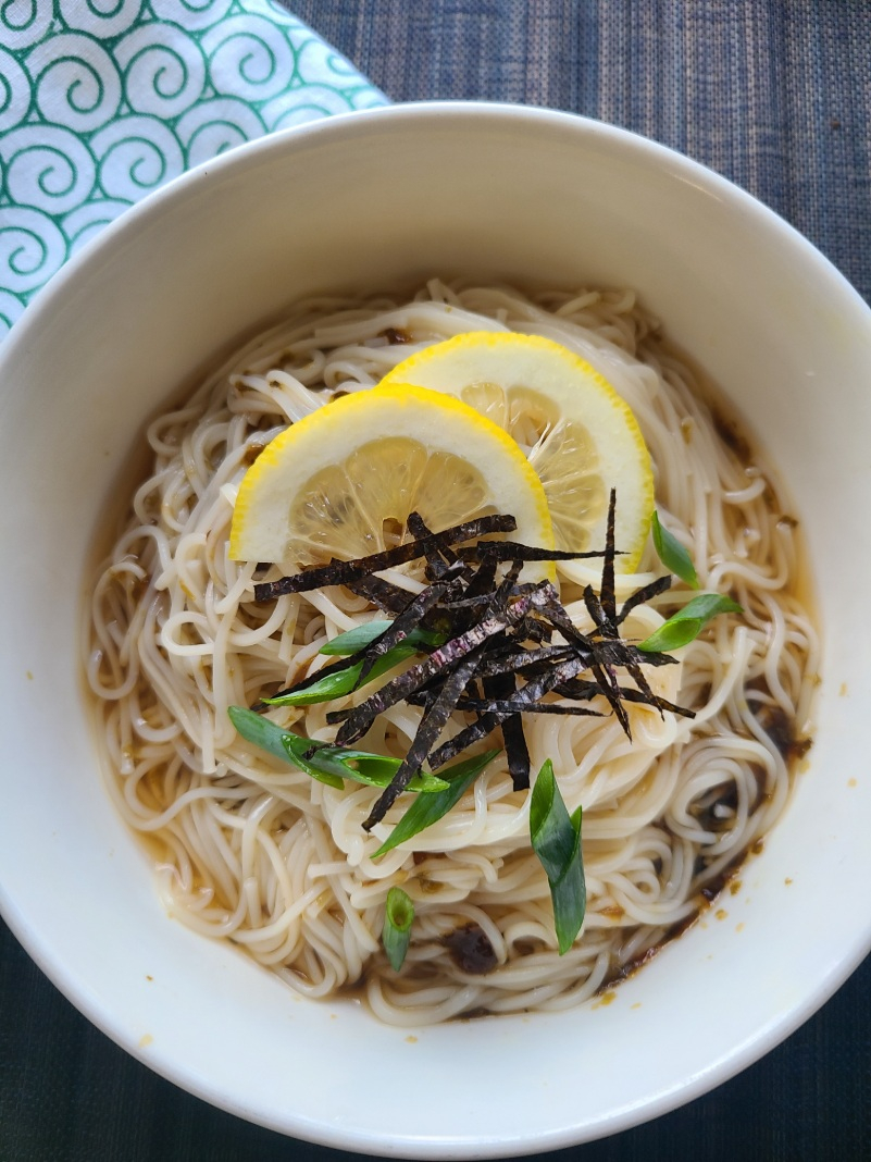 海苔レモンそうめん