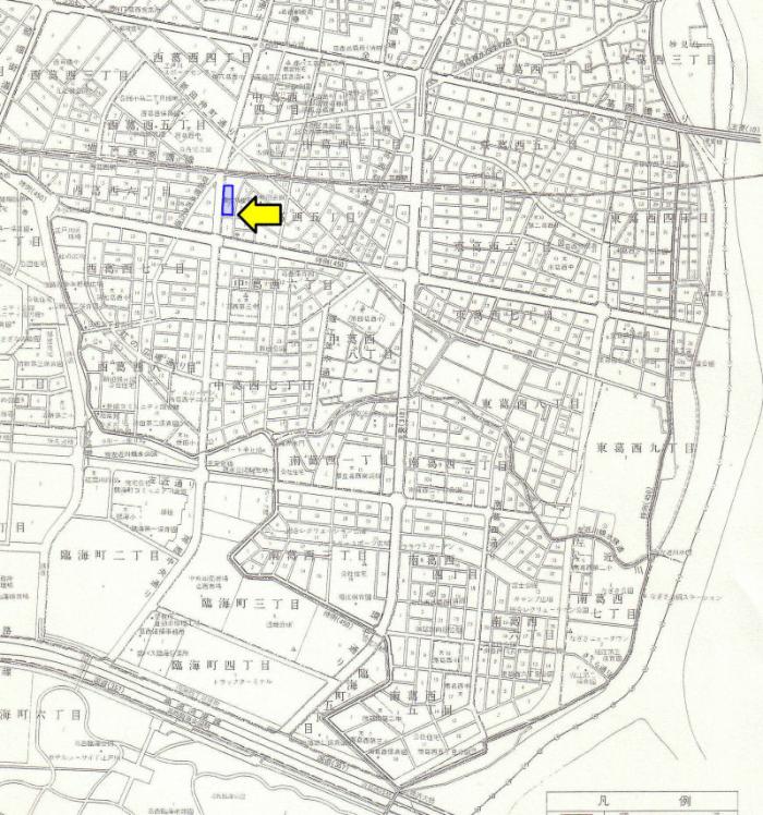 図　葛西住宅自治会の地図