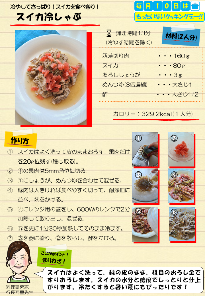 スイカ冷しゃぶ