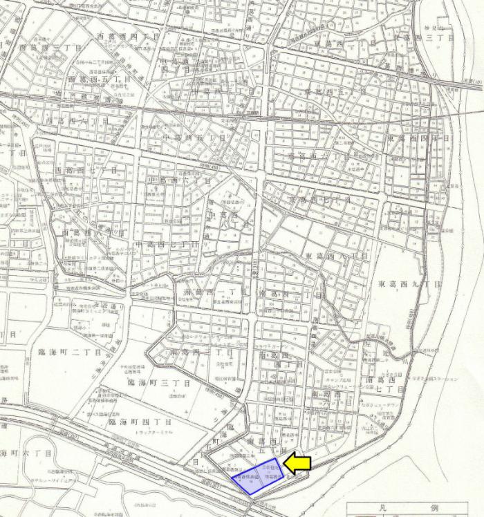図　コーシャハイム南葛西五丁目自治会の地図