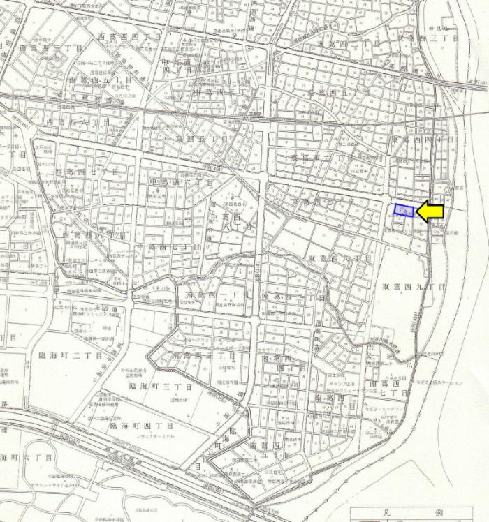 図　公社東葛西第二住宅自治会の地図