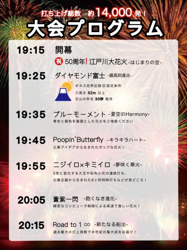 第50回江戸川区花火大会　大会プログラム