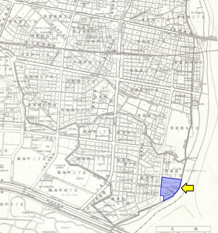 図　なぎさニュータウン自治会の地図