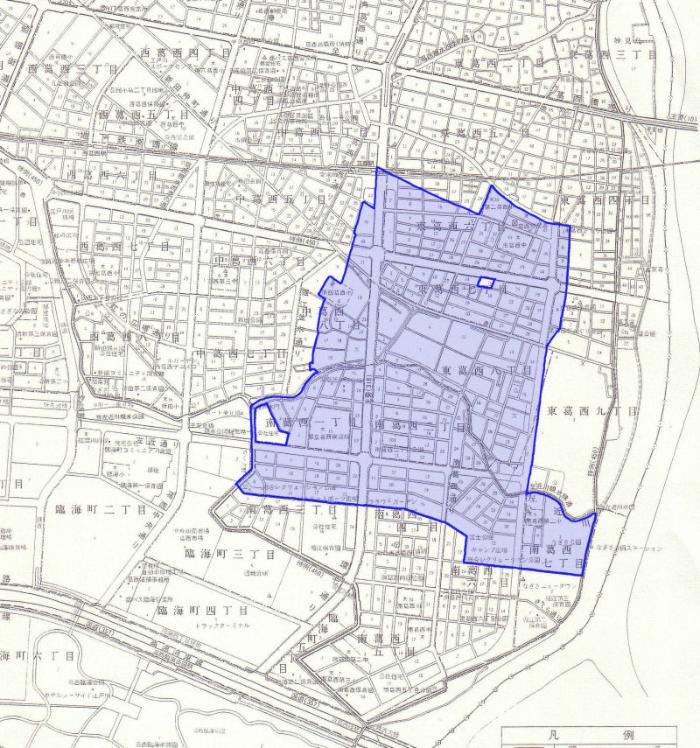 図　仲町町会の地図