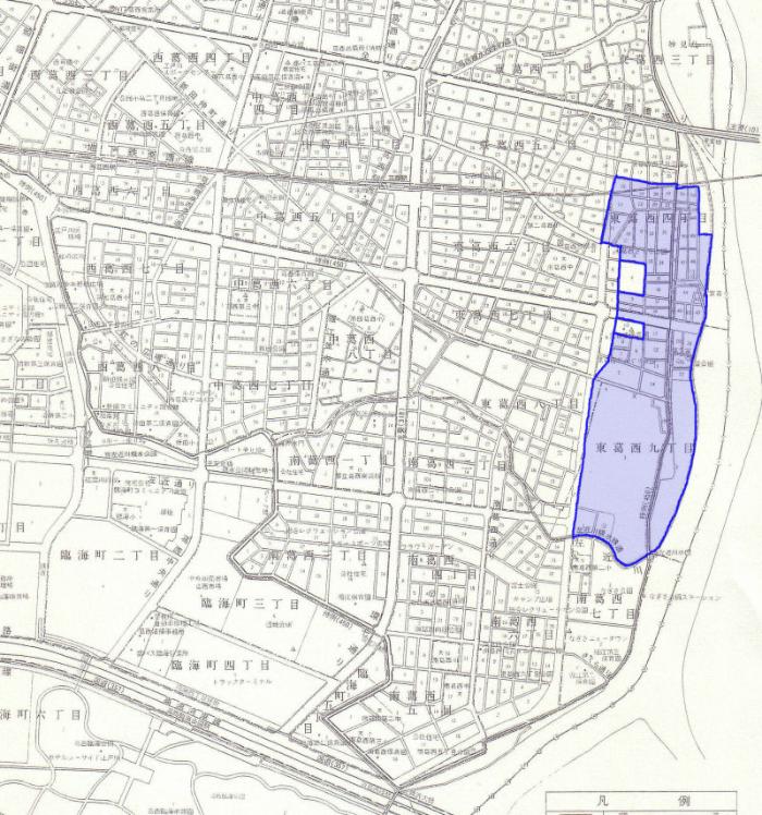 図　雷町会の地図