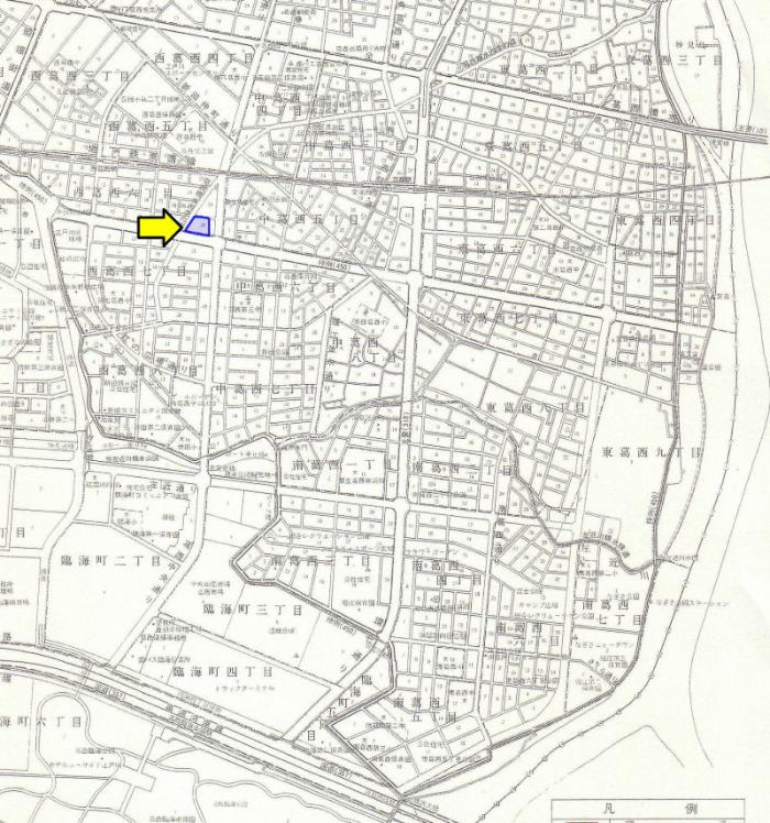 図　小島町マンション自治会の地図