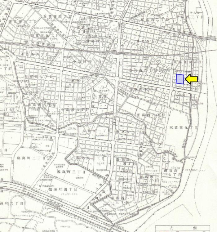 図　公社東葛西第一住宅自治会の地図