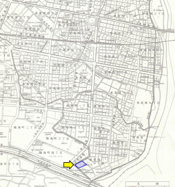 図　南葛西五丁目アパート自治会の地図