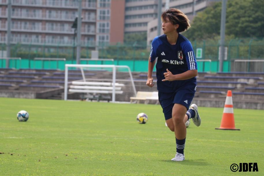 日本代表合宿での久住呂文華選手