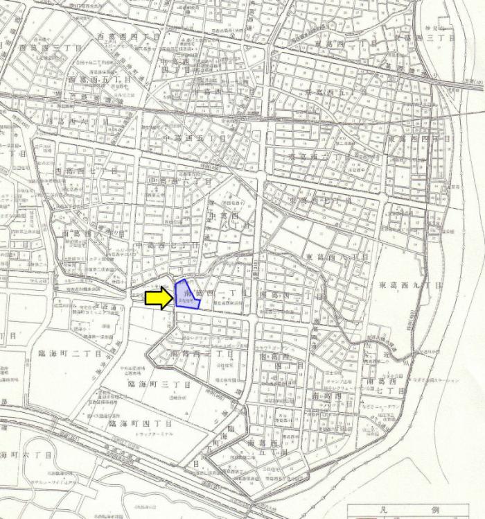 図　南葛西住宅自治会の地図