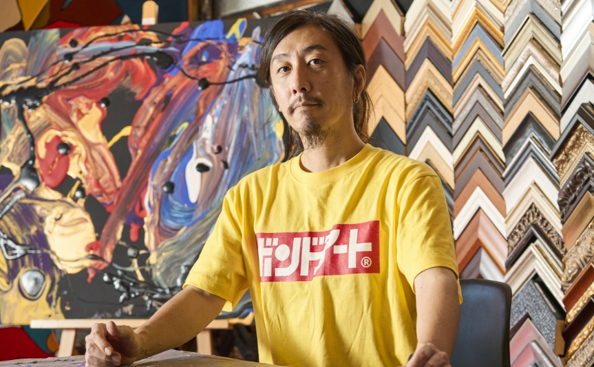 インタビューの様子