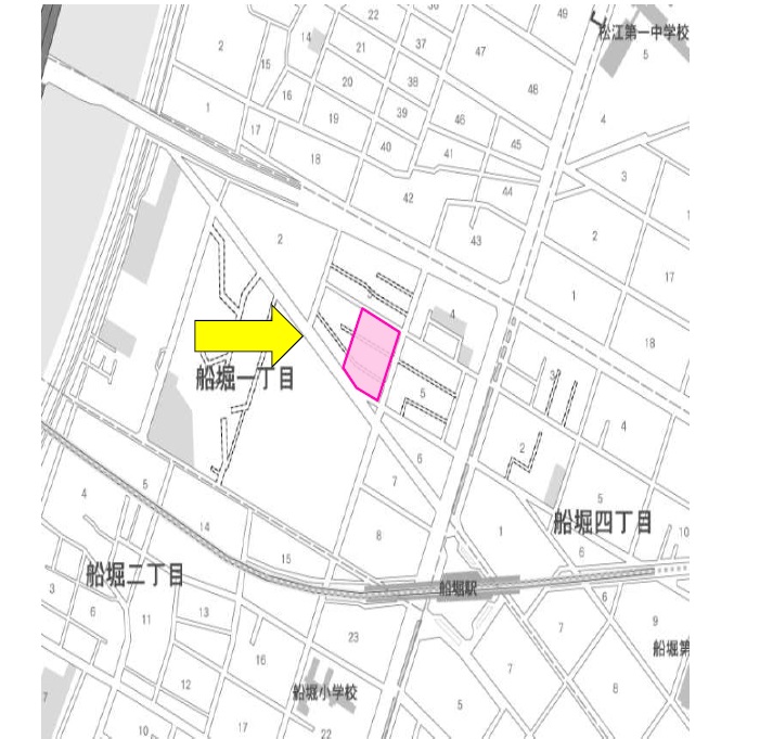 図　都営船堀一丁目第二アパート自治会の地図