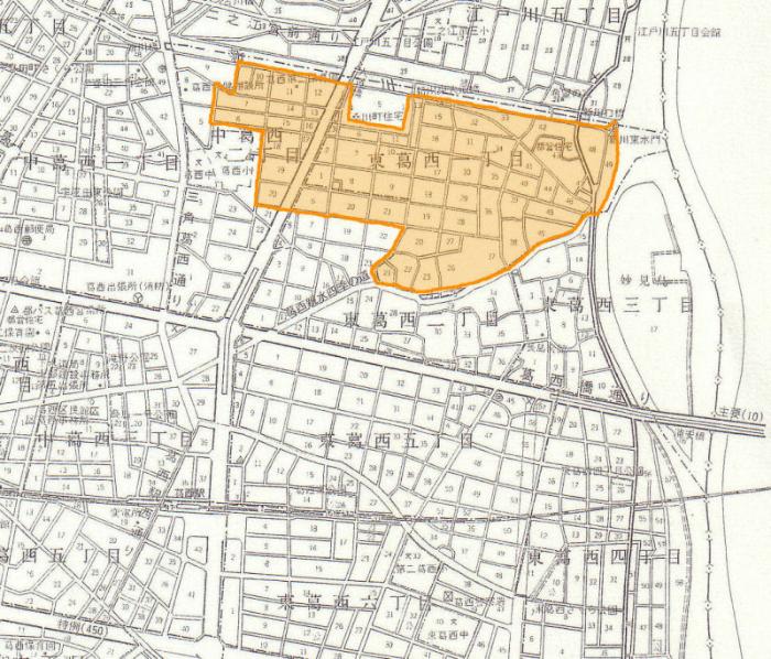 図　桑川町親和会の地図