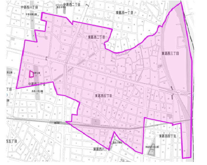 図　長島町会の地図