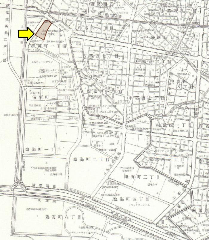 図　シティコープ清新自治会の地図