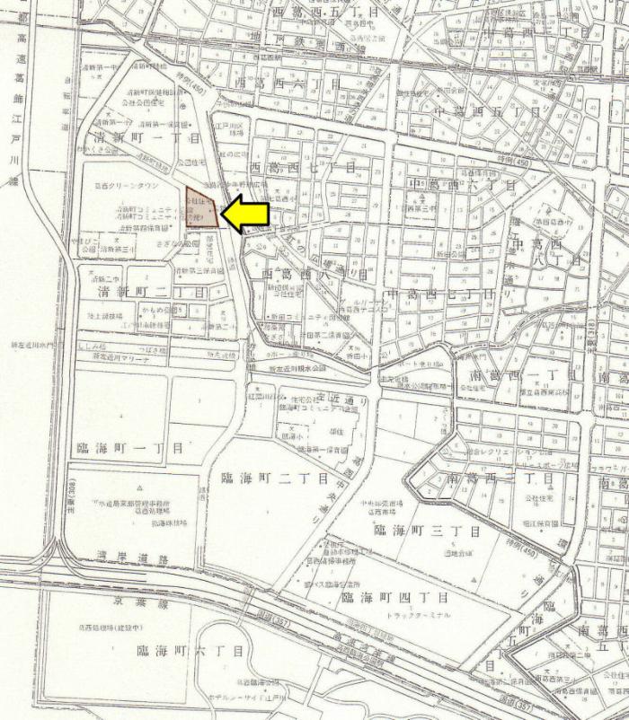 図　コーシャハイム清新自治会の地図
