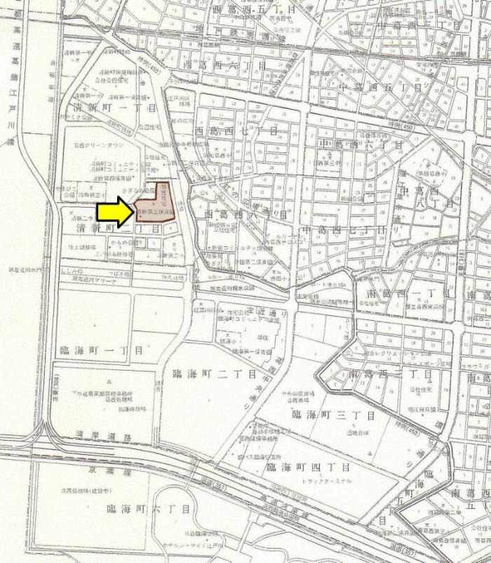 図　清新町都営住宅自治会の地図