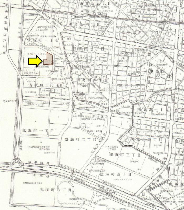 図　清新中央ハイツ自治会の地図