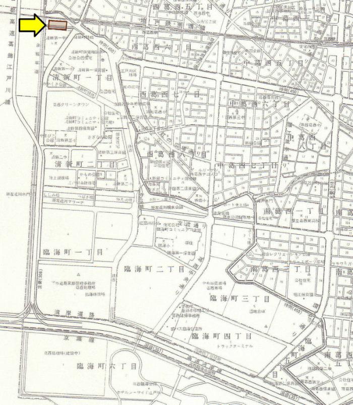 図　清新町一丁目アパート自治会の地図