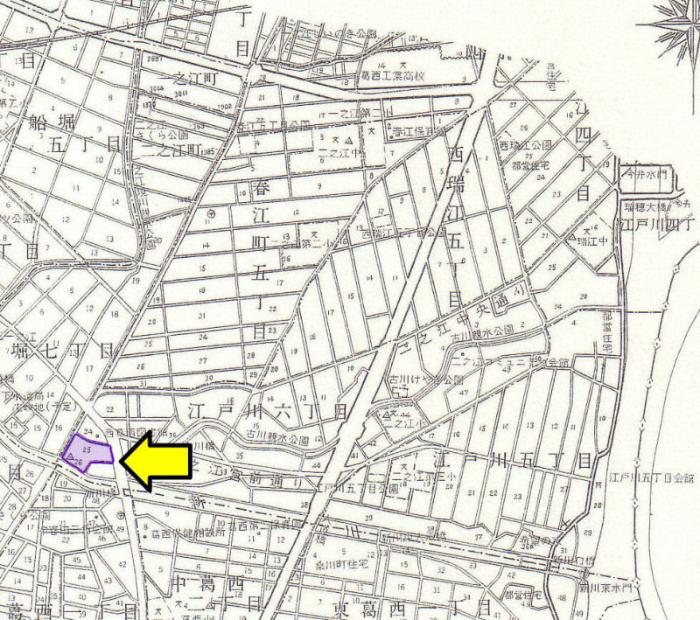図　江戸川ハイツ自治会の地図