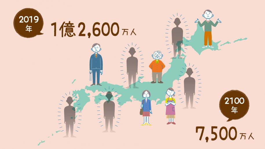 100年後には、日本の人口が半分になる？ TOMONI -ともに、生きる