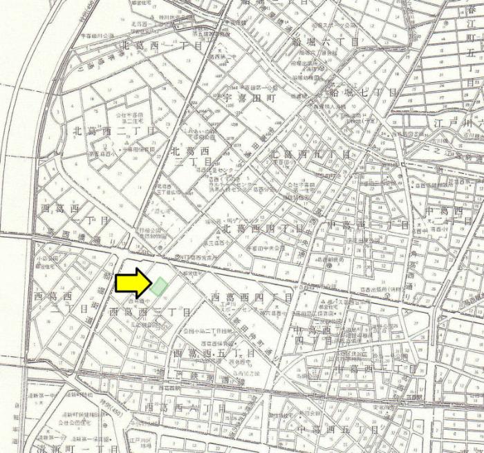 図　グリーンヒル西葛西2号館自治会の地図
