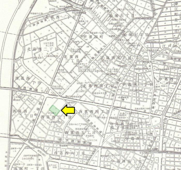 図　グリーンヒル西葛西1号館自治会の地図